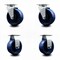 Service Caster 5 Inch Solid Polyurethane Caster Set with Ball Bearings 2 Swivel 2 Rigid SCC-20S520-SPUB-2-R-2 - alternate 1
